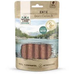 Wildes Land Dörrfleisch Hunde Snack WL Ente Dörrfleisch 150g Hunde Snack