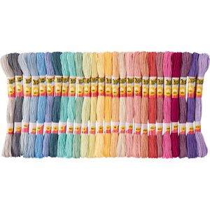 Folia Bindfaden 23993, Stickgarn Set, Stärke 1mm, 26 Farben je 8m
