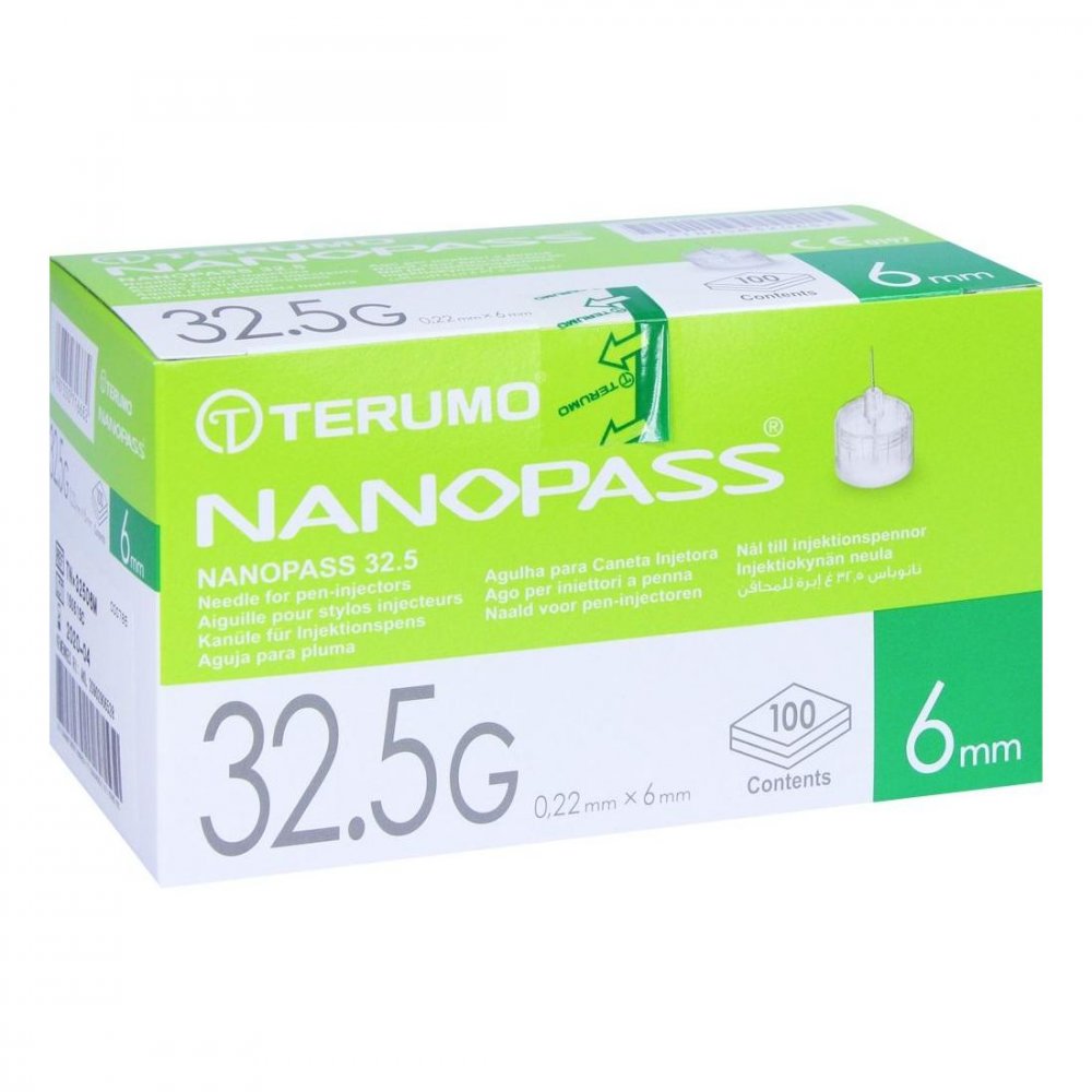 MeDiTa-Diabetes GmbH Terumo Nanopass 32,5 Pen Kanüle 0,22x6 mm 10022422