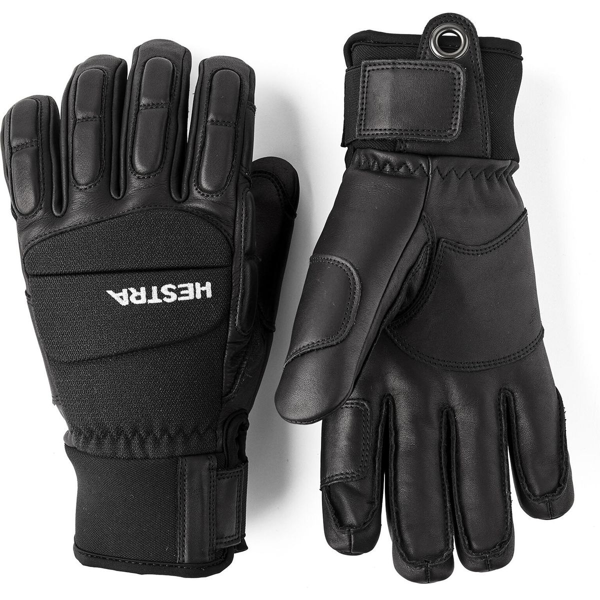 Hestra Vertical Cut Freeride - 5 Finger black/black (100100) 11 3004770-100100-11