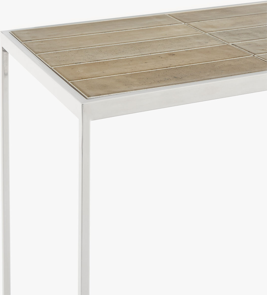 AM.PM Console en céramique et métal acier chromé, CERAMI
