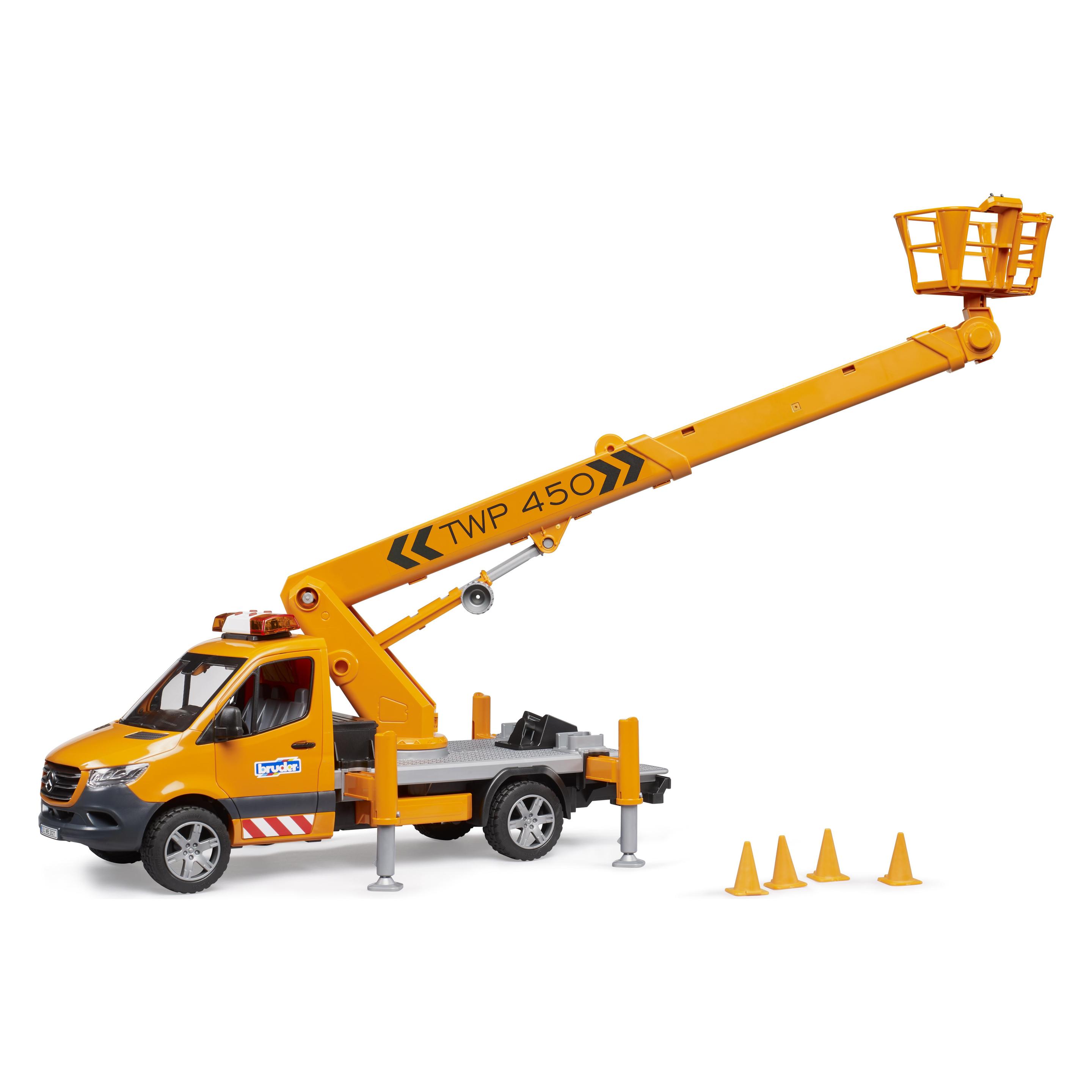 Bruder MB Sprinter Arbeitsbühne mit Light + Sound Modul (02679)