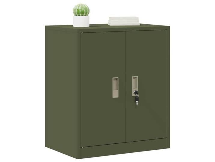 Armoire de rangement - Meuble de rangement - design simple - acier - vert olive - verrouillable - 60x40x70 cm unj43w728929