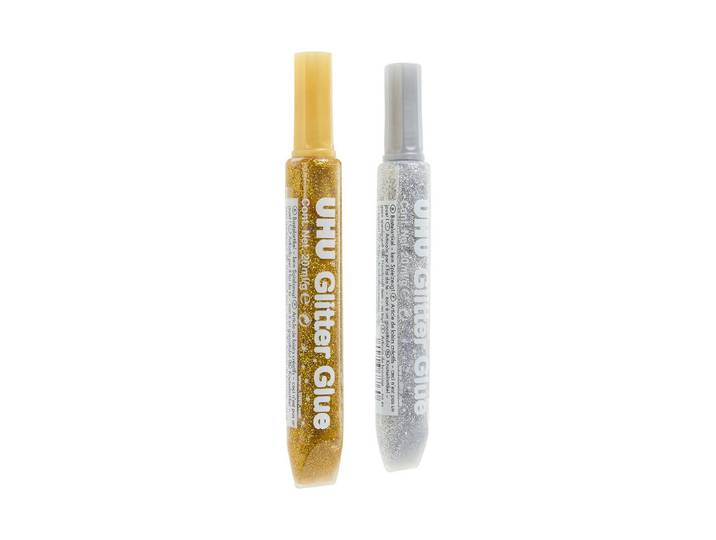 UHU Creativ Glitterkleber Gold & Silber 2 × 20 g