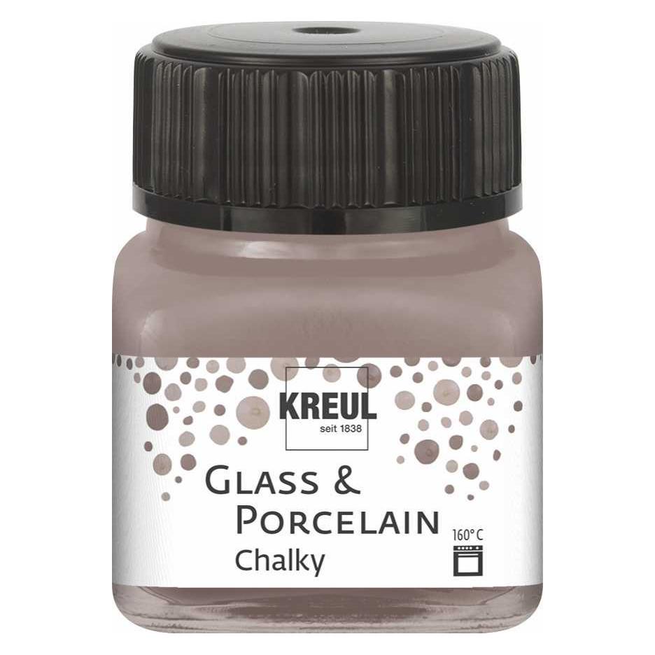 Kreul Glass & Porcelain Chalky, Porzellan- und Glasfarbe (20 ml) (16637)