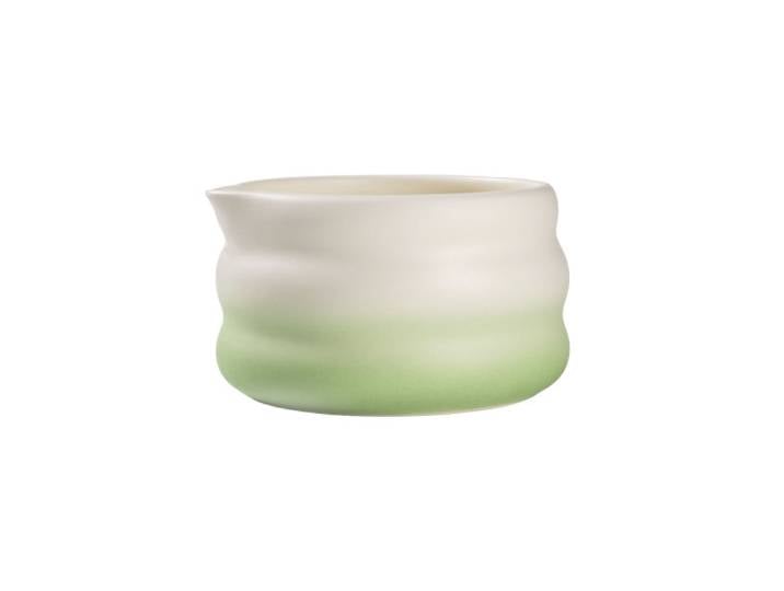 Bol à matcha en céramique CHiATO Chawan Mint Earth – menthe / blanc