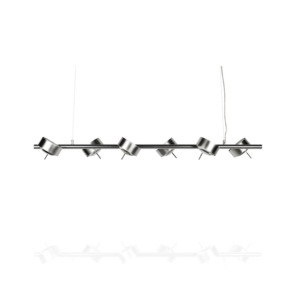 Top Light Puk Maxx Sixtett LED Pendelleuchte (chrom, 12x Linse klar, LED) chrom | 12x Linse klar | LED 5-371202-6+12x2-3036