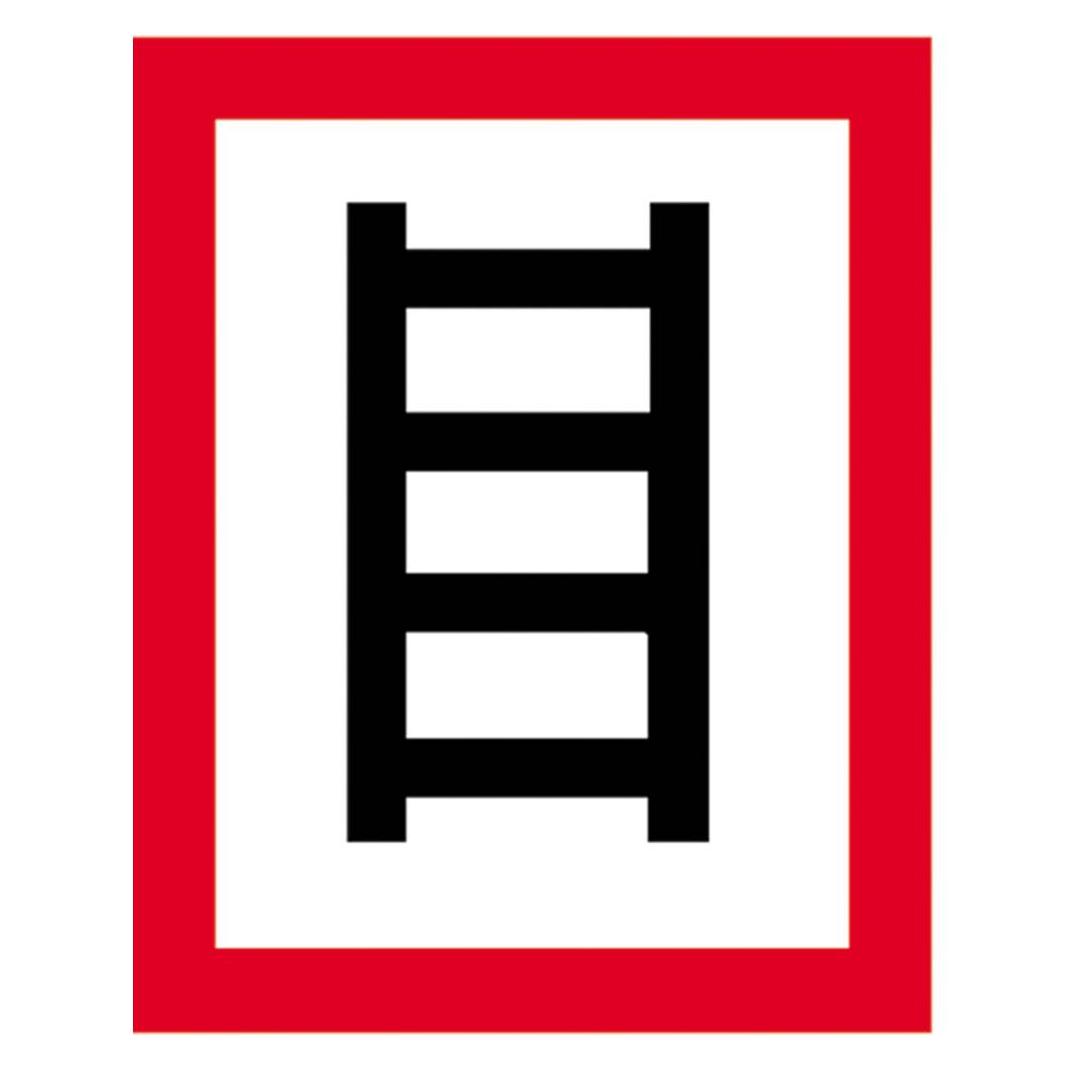 SafetyMarking Hinweisschild für die Feuerwehr Hinweisschild auf geeignete Stelle zum Anleitern (11.2692)