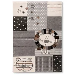 Kinderteppich Kids 80 x 150 cm Polypropylen Grau