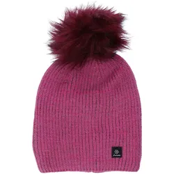 Antonio Damen Winter Strick Mütze - berry