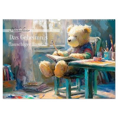 Das geheime Leben flauschiger Freunde (Wandkalender 2027 DIN A2 quer), CALVENDO Monatskalender