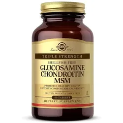 Triple Stärke Glucosamin Chondroitin MSM (ohne Schalentiere) 60 Tabletten