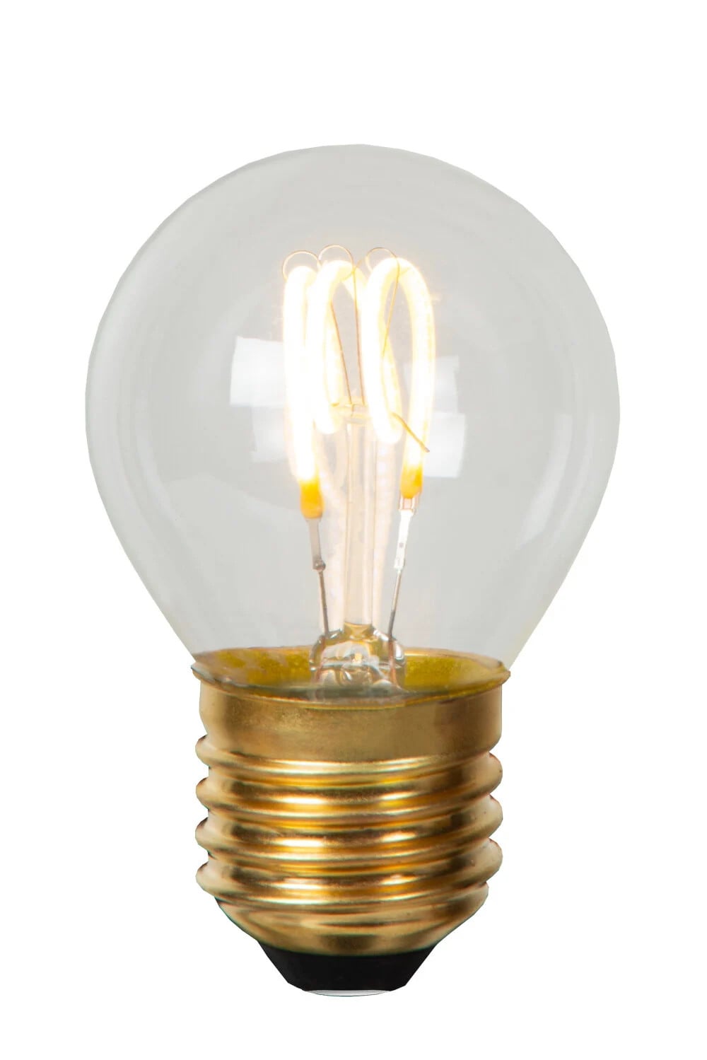 Lucide G45 Filament LED Lamp - E27 - 1x3W - 2700K - Transparant - Ø 4,5 cm