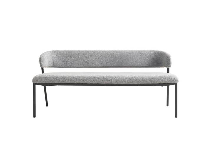 Schöner Wohnen Sitzbank Oslo, Grau, Metall, 80x56x203 cm, Esszimmer, Bänke, Sitzbänke