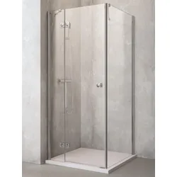 Profi  Line  Duschkabine  Eckeinstieg  Drehtür  mit  festem  Seitenteil  (L)  mit  Seitenteil  H  1928  x  B  1000x900mm