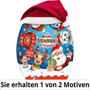 Kinder Adventskalender Überraschung & Friends, mit Schokolade & Spielfiguren, 370g