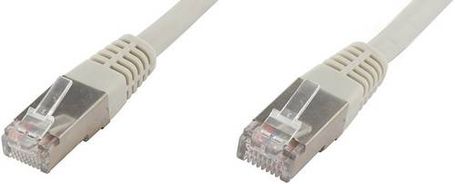 Econ connect F6TP0,5GR RJ45 Patchkabel CAT 6 S/FTP 0.50m Grau Paarschirm