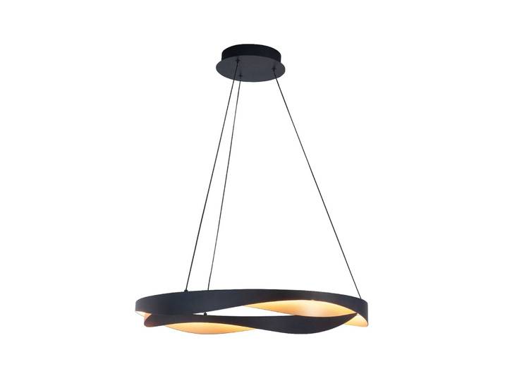 HighLight Hängelampe Ascoli, dimmbar, schwarz, für Wohn- / Esszimmer, Metall, Modern