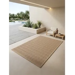Teppich Outdoor KASBERG in Schwarz, im Vintage-Stil, aus Polypropylen, 80 x 150 cm