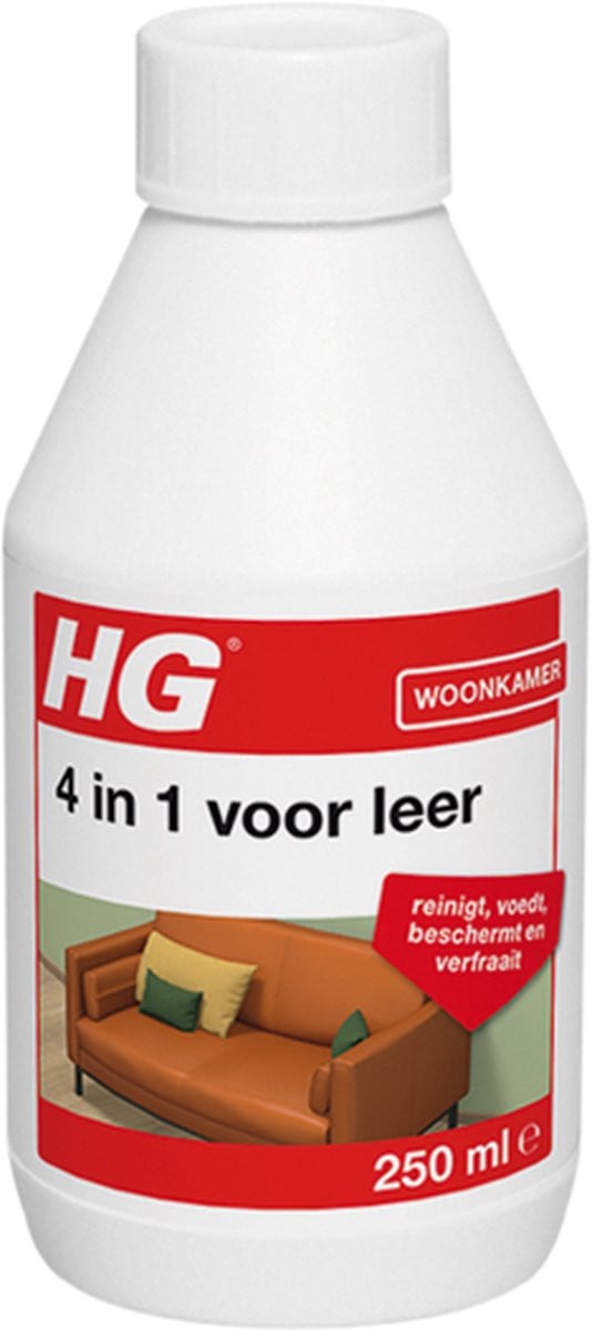 HG 4 in 1 Lederreiniger, voeding en bescherming - 2 stuks