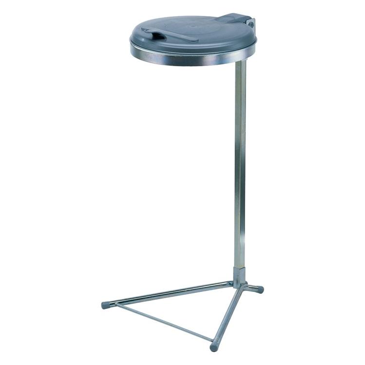VAR Abfallsammler H980xB500xT530mm 120 l Deckel verzinkt (ME) mit Standfuss (120 l) (10251)