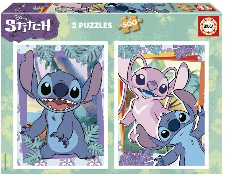 Puzzle 2×500 pcs Stitch Disney - Educa