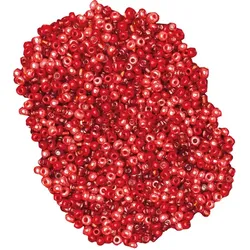 Rocailles-Perlen, Rottöne, 2,5 mm Ø, 100 g