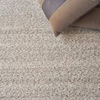 EXQUISITE RUGS Rhodes Hand-loomed PET yarn Taupe Area Rug.