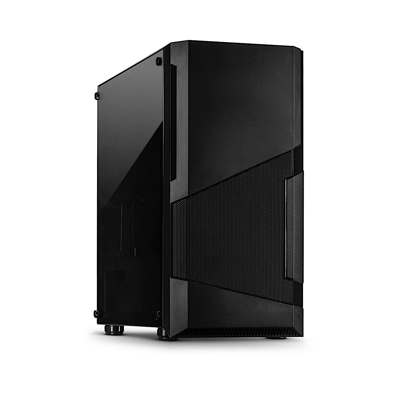 Inter-Tech SM-007 Enforcer Mini Tower ohne Netzteil schwarz