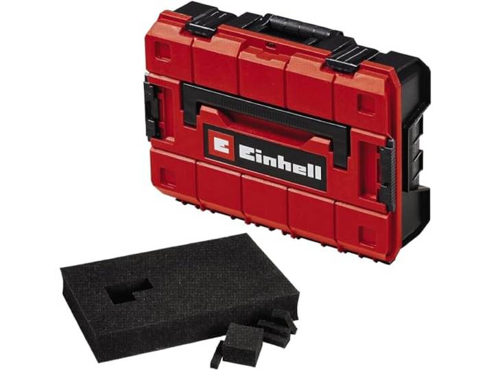 Einhell E-Case S-F avec mousse E-Case System dimensions ext. 44 x 32 x 13 cm charge jusqu’à 25 kg protégé contre projections d’eau empilable