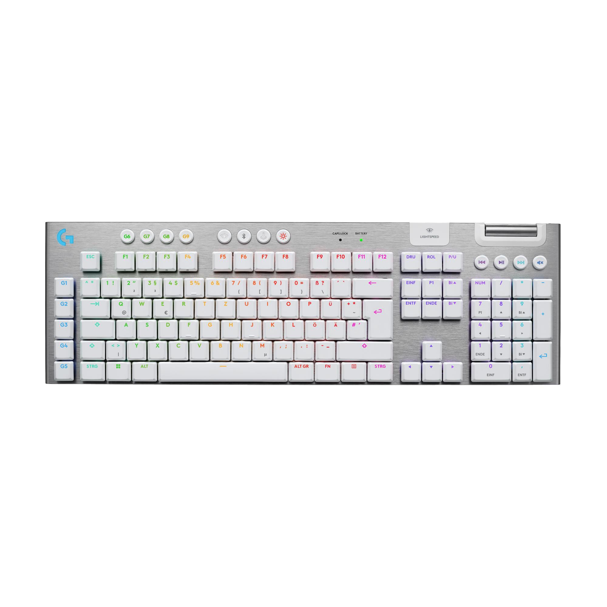 Logitech G915 X LIGHTSPEED Gaming Tastatur kabelgebunden / kabellos (Bluetooth / Funk), Schwarz