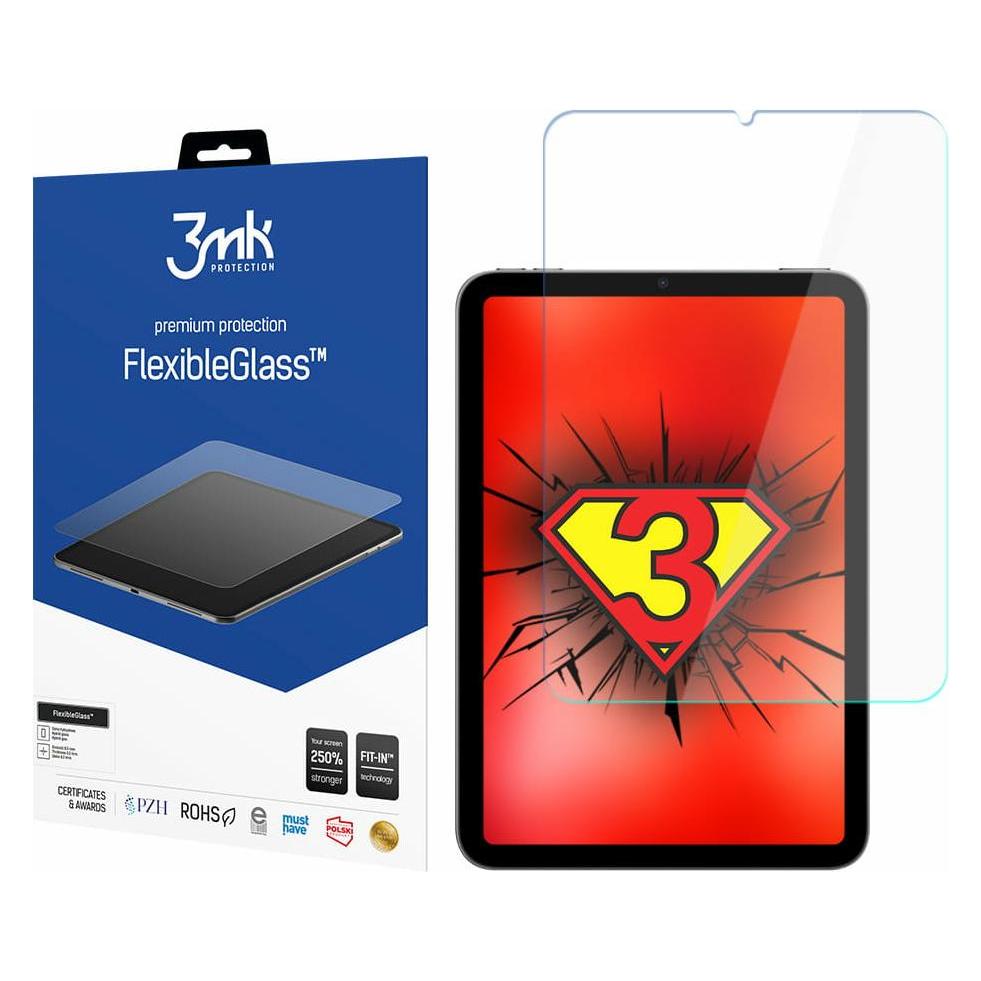 3MK FlexibleGlass Bildschirmschutz, Display Folie (1 Stk., Apple iPad mini 2015, Apple iPad mini 2019, Apple iPad mini 2021) (GLASS-3MK-FG-IPM21)