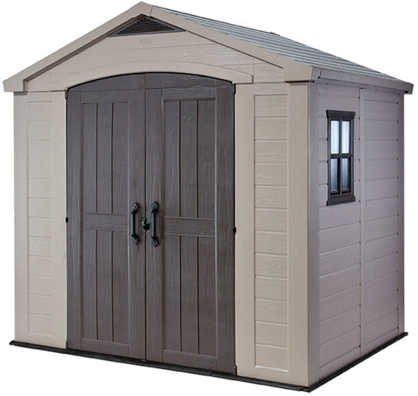 Keter Factor Shed 8x6ft - Brown Brown 256.5cm W X 182cm D X 243cm H