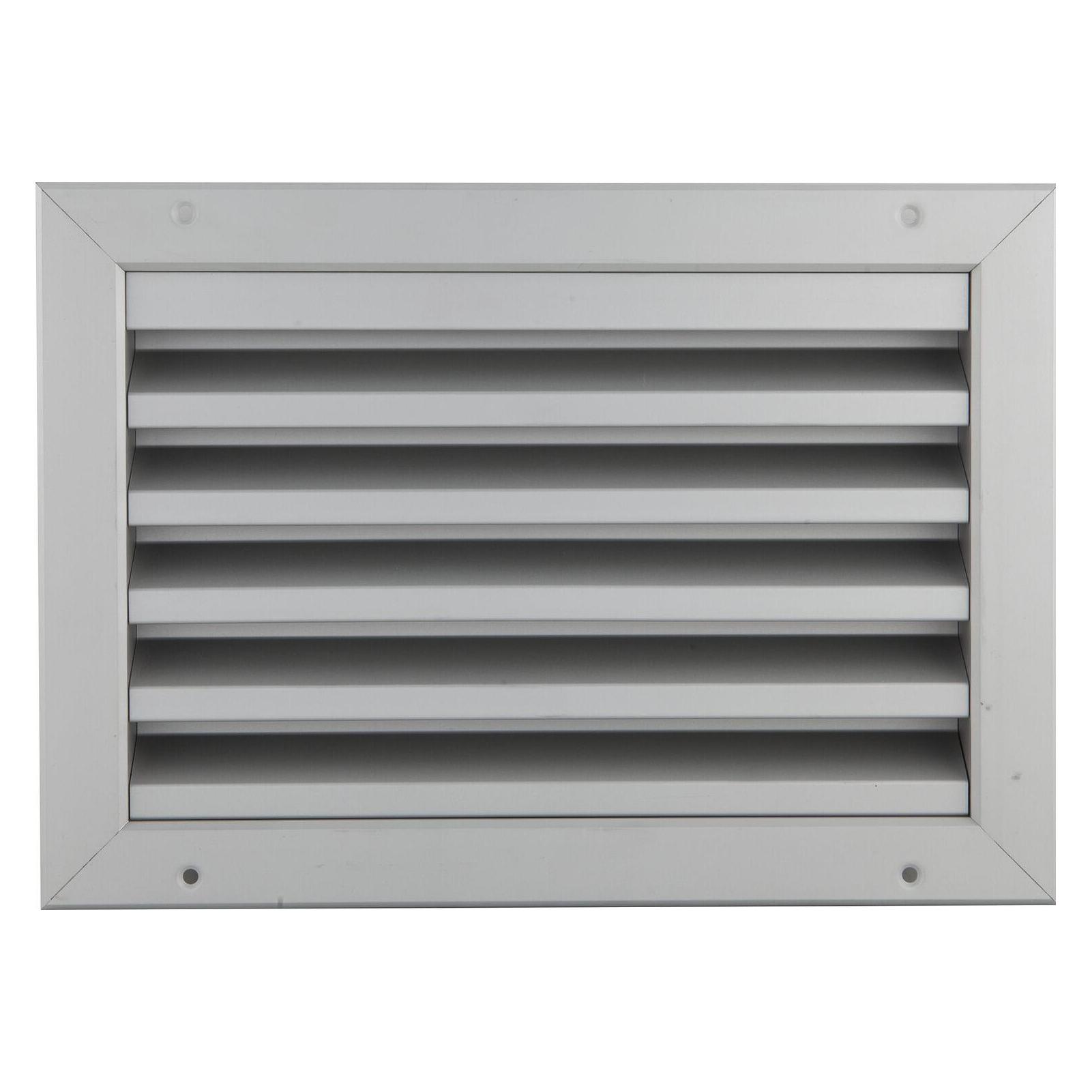 Upmann Wetterschutzgitter eckig zum Einbauen 295x195 mm Alu silber (42722704)