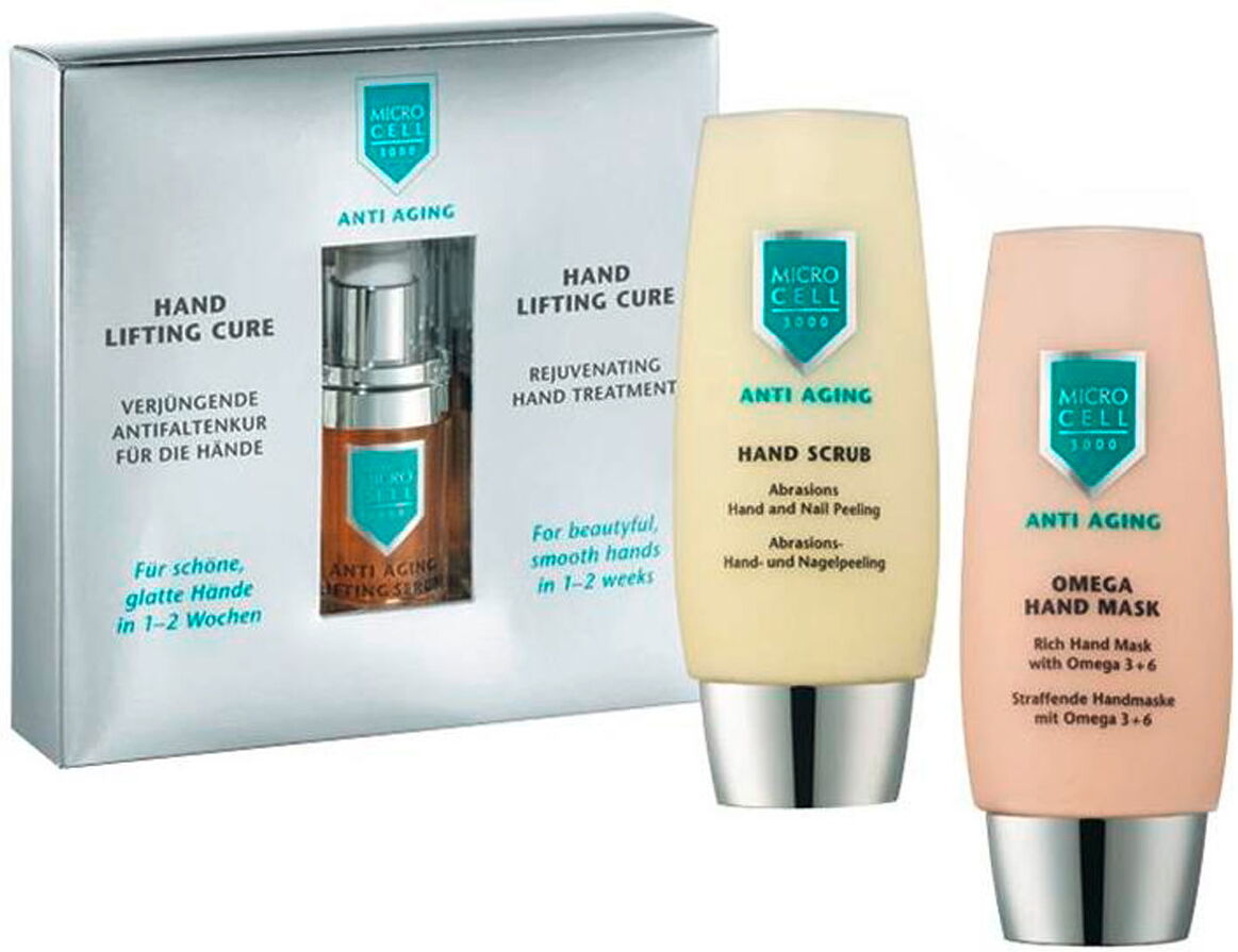 165ml MICRO CELL ANTI AGING HAND LIFTING CURE (Scrub 75ml + Serum 15ml + Mask 75ml)