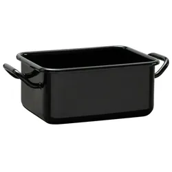 Riess Mini Back- und Servierform 15x11x7cm Schwarz Emaille