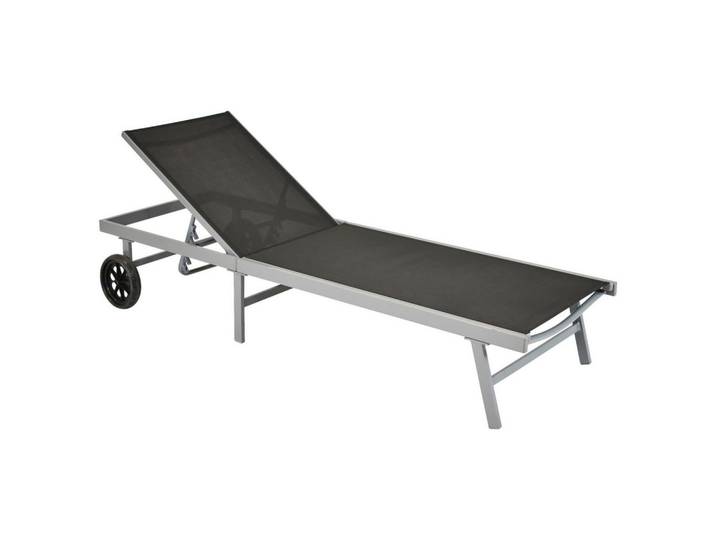 Sonnenliege Tessin Metall/Kunststoff mit Rollen