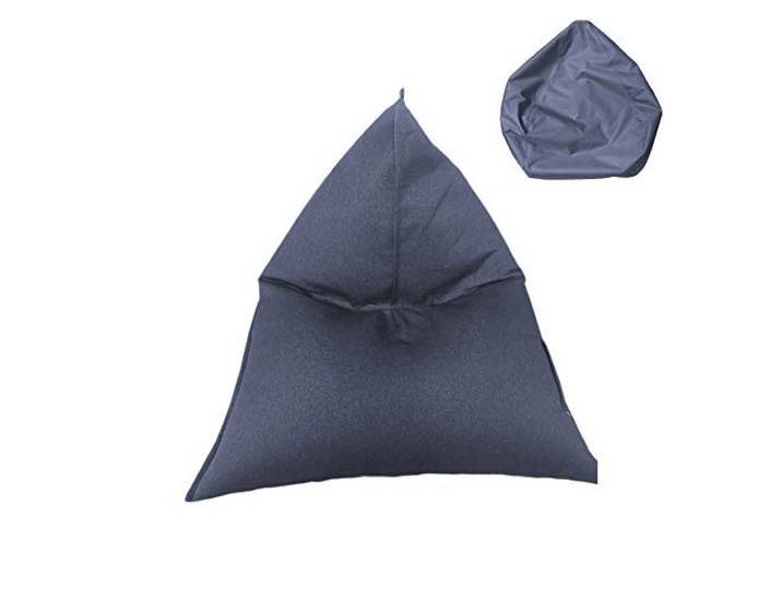 Rebecca Mobili Sack Sesselbezug, Hocker ohne Füllung, Blau, Polyester, Innen, Wohnzimmer Schlafzimmer - Maße: 50 x 110 x 130 cm (HxLxB) - Art. RE6517