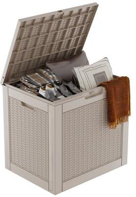 EasyUp Outdoor Patio Storage Resin Lockable Deck Box