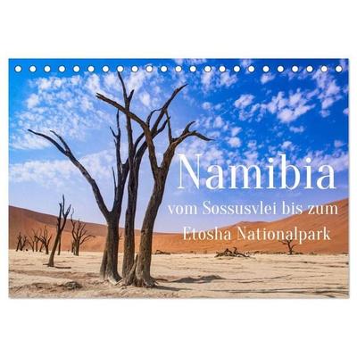 Namibia - Vom Sossusvlei bis zum Etosha Nationalpark (Tischkalender 2027 DIN A5 quer), CALVENDO Monatskalender