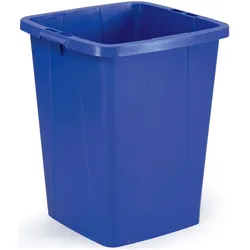 Durable Abfallbehälter DURABIN 90L quadratisch 6 ST 1800474040, Abfalleimer, Blau