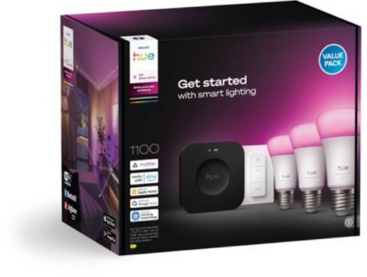 Philips Hue - Pack 3/E27 White&Color Ambiance+Pont+Tlc