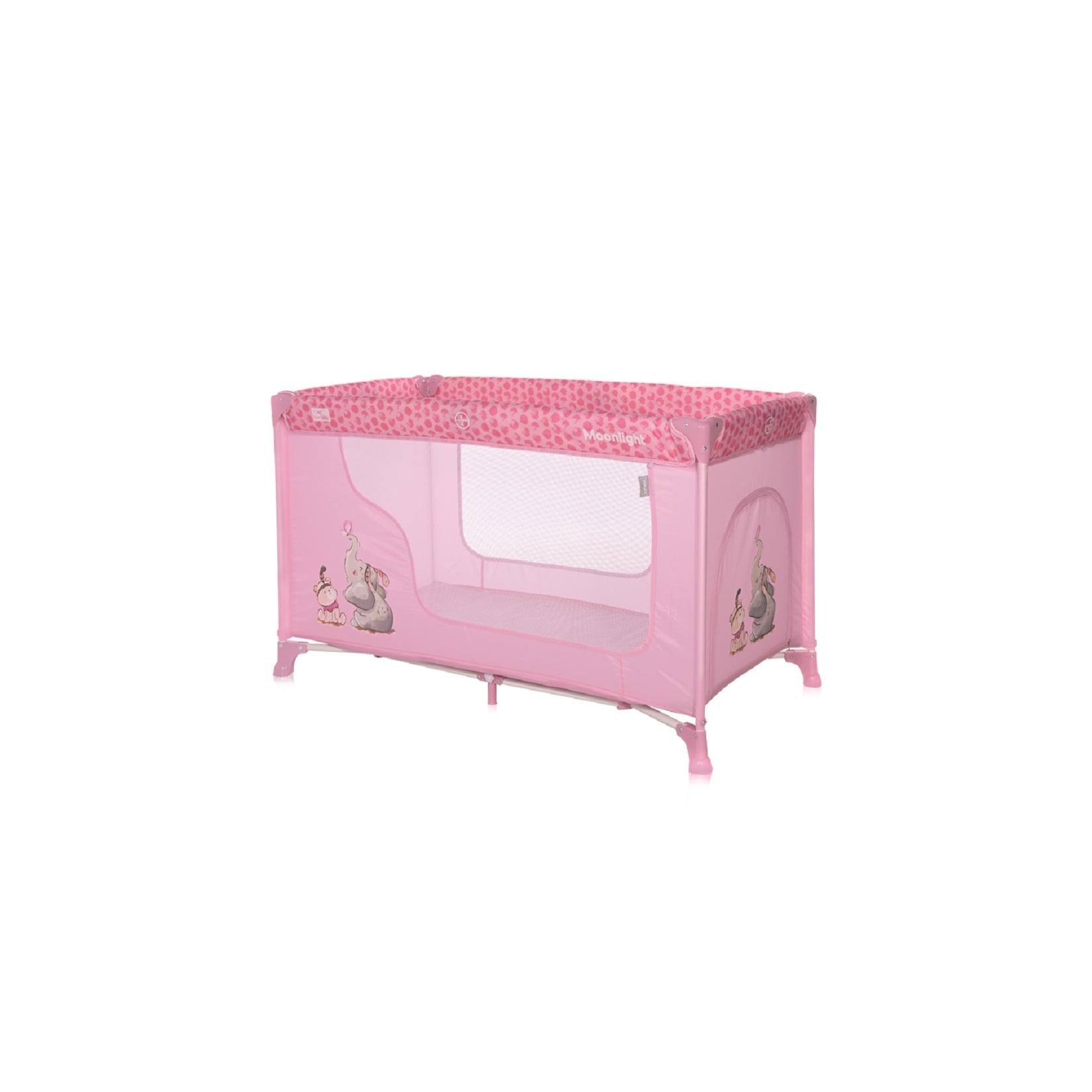 Lorelli Baby Reisebett Laufstall Moonlight seitliche Öffnung Tragetasche faltbar rosa pink