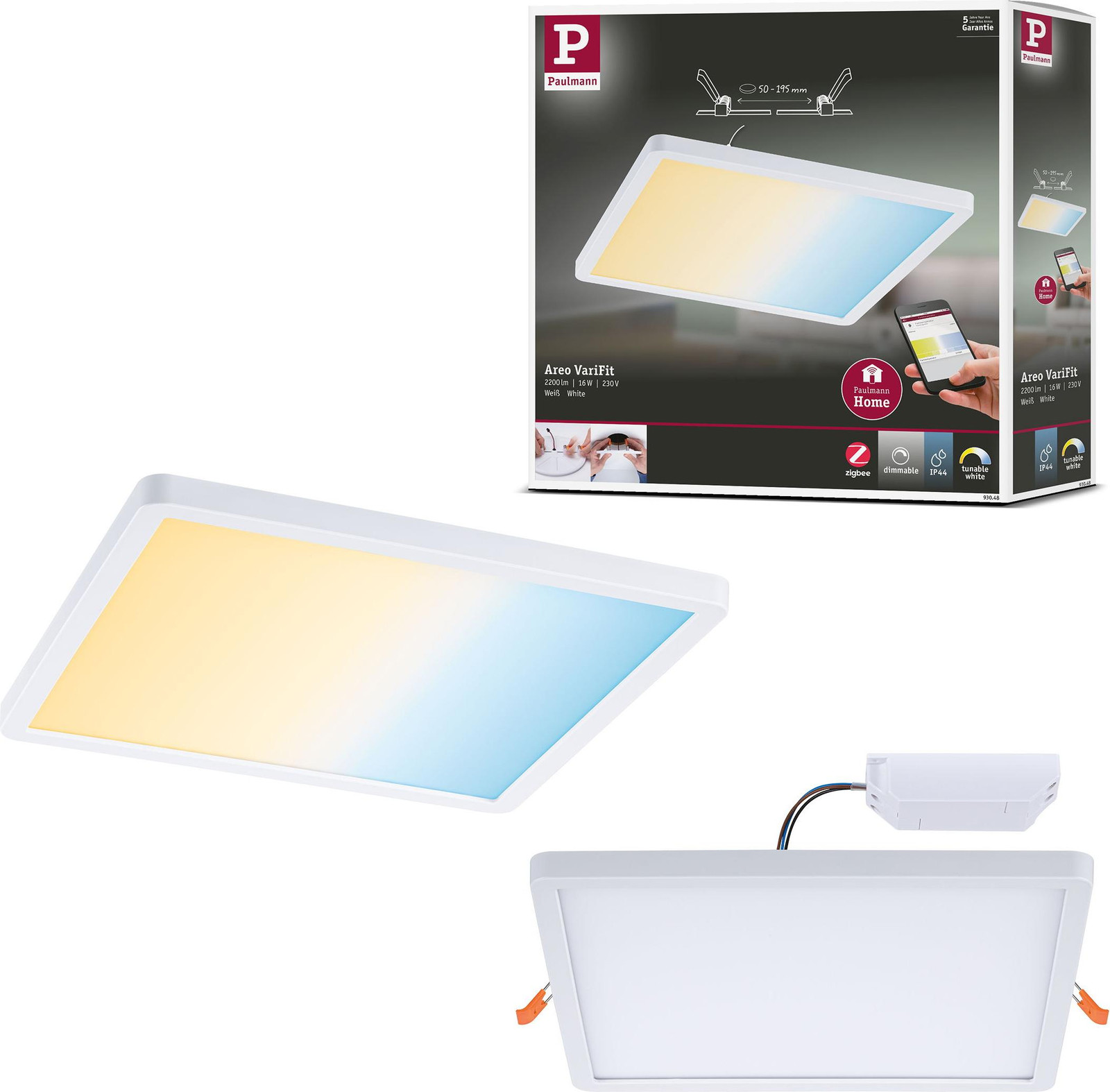 Paulmann VariFit LED inbouwpaneel Areo