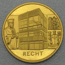 Goldmünze 100 Euro "Recht" 2021  Säulen der Demokratie (Deutschland)