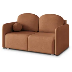 BETTSOFA SUVI II NV Orange Geflochtener Stoff mit Schlaffunktion