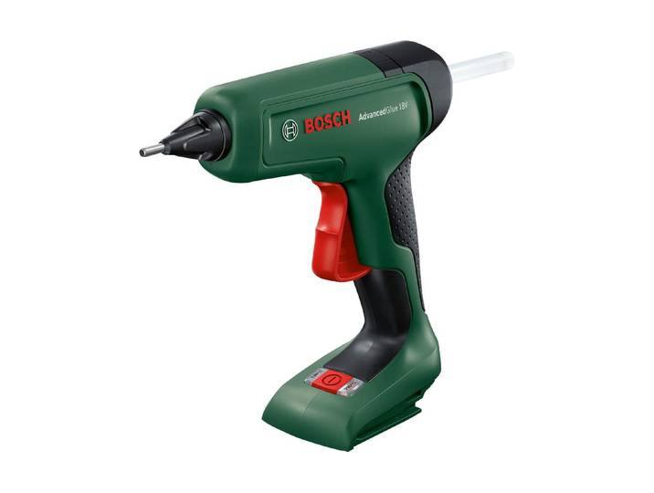 Heissklebepistole BOSCH Advance Glue 18 V Solo , grün, B:5,6cm H:18,4cm L:19,4cm, Kunststoff, Heissklebepistolen, Heissklebepistole