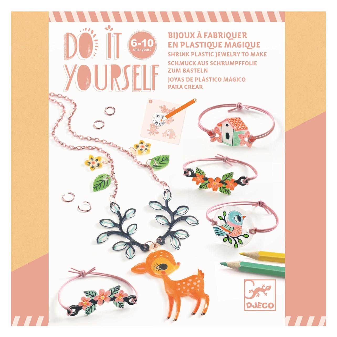 Djeco DIY - Schmuck aus Schrumpffolie Tiere (DJ79000)