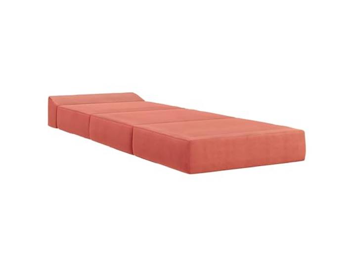 KTHLBRH Klappsofa rot orange 70 x 60 x 63 cm Polyester-Bezug, komfortabler Schaumstoff, abnehmbarer Bezug mit Reißverschluss, Verwendung im Innenbereich