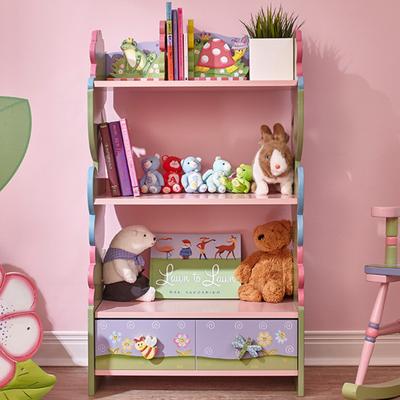 Fantasy Fields by Teamson Kids Fantasy Fields Kids 3-Tier Bookcase for Girls Bedroom, Playroom Storage Organizer for Toys, Books, Nursery & Kids Furniture